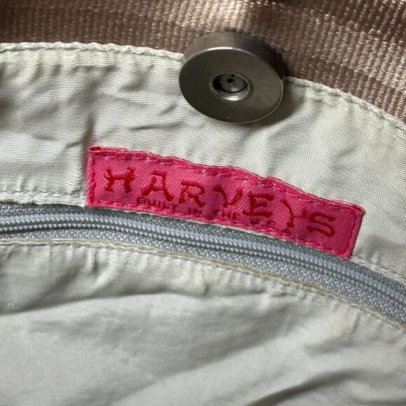 The Original Harvey's Seatbelt Bag Tan Beige Two Handle Small Tote Bag Purse - Picture 10 of 10